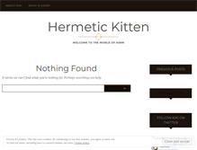 Tablet Screenshot of hermetickitten.com